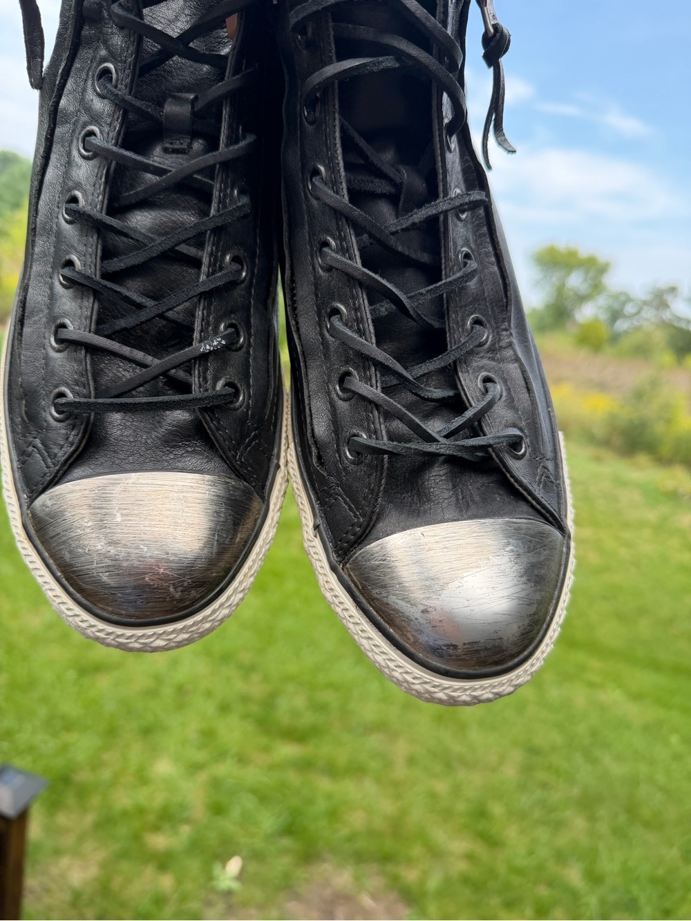RARE Converse x John Varvatos Metal Toe Double Zip High Top Sneakers - Picture 14 of 14